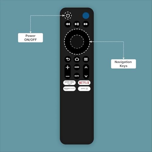 Image of BLACKSHEEP LED Smart TV Remote Control (Without Voice Function) Compatible Redmi Smart Fire Tv Remote with Netflix Prime Video Function for Redmi TV - Black