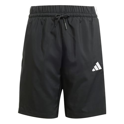 Adidas Unisex Kids Essentials Climacool Stripes Shorts, Black/White, 15-16 Years
