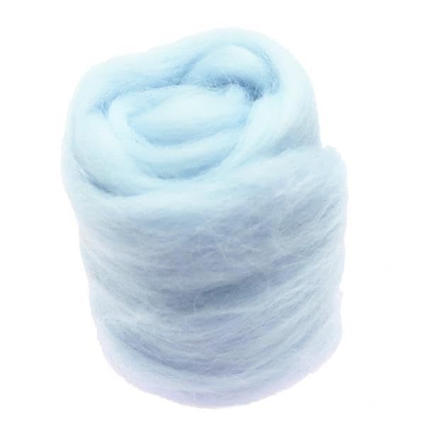 2x10g Wool Roving Fiber Hand Crafts for Doll Handmade Nile Blue Crafts | Needlecrafts & Yarn | Spinning & Felting | Roving Wool & Fibers