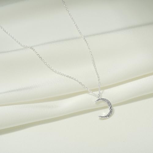 Image of Fettero Pendant Necklace Gold Choker Layered Coin Open Karma Circle Full New Crescent Moon 14K Gold Plated Simple Dainty Necklaces for Women Jewelry Gift