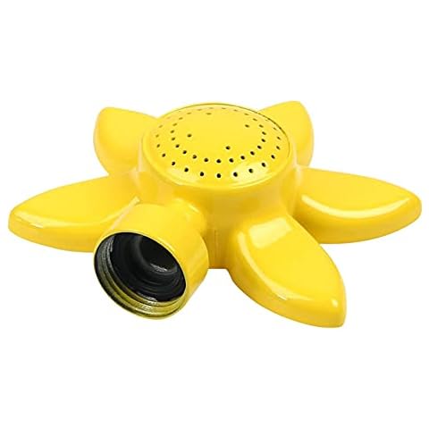FEBUD Metal Spot Sprinkler, 360 Degree Square Pattern Sprinkler, for Kids and Lawn, Sunflower Design Circular Spot Outdoor Water Spray Sprinkler Cover