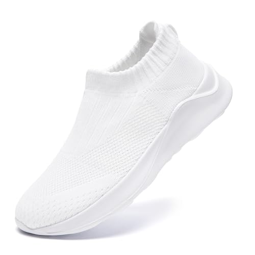 Womens Slip On Running Tennis Walking Shoes Women’s Fashion Sneakers Hiking Work Nurse Gym Casual Athletic Comfortable Shoes for Women Travel Fitness Mesh Lightweight