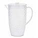 Cambridge CM07656EU7 Fete - Caraffa con motivo a diamante, caraffa in plastica senza BPA per esterni, feste, case vacanza e campeggio, trasparente