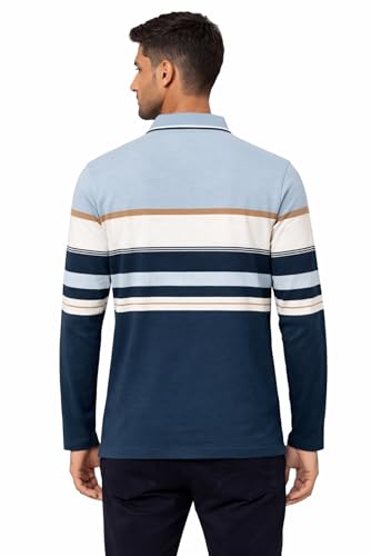 Image of SANE ORIGINALS Full Sleeves Textured Polo Tshirt for Men with Pocket || Long Sleeves Collar and Pocket T-Shirt for Men