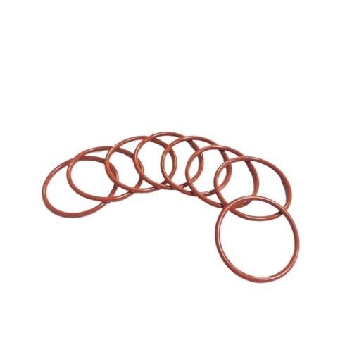 10/50�� ���b�h VMQ �V���R�� O�����O CS 1.5mm �O�a 5~40mm �H�i�O���[�h �h�� ���b�V���[ �S�� �≏ �ی^ �V�[�� �K�X�P�b�g(50pcs,OD 21mm ID 18mm)