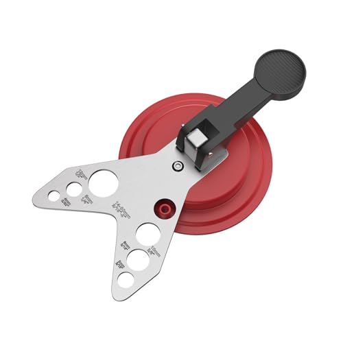 Snowtaros Guía para Brocas, Guía de Perforación de 4/5/6/8/10/12mm & 14-50mm con Orificios de Refrigeración por Agua y Ventosa de Vacío, para Cerámica Azulejos Vidrio Mármol