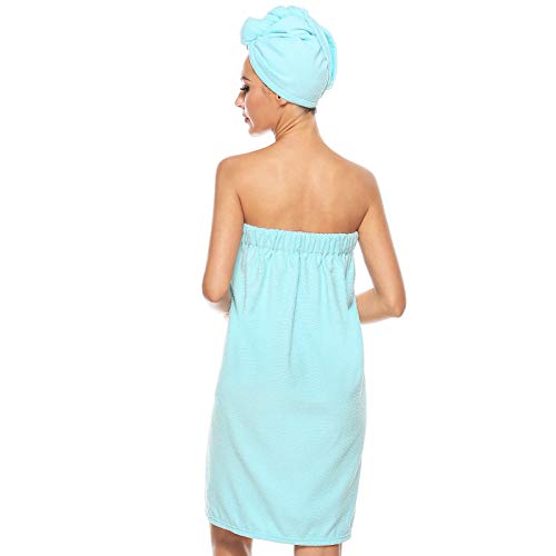 Orrpally Women Shower Wrap Robe Bath Wrap Towel Spa Body Wrap Adjustable Closure Bathrobe3