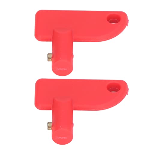 2 Uds Mini Batería Roja Desconexión Aislador Llave Interruptor de Apagado Llave de Repuesto para Coche Camión Barco Marino