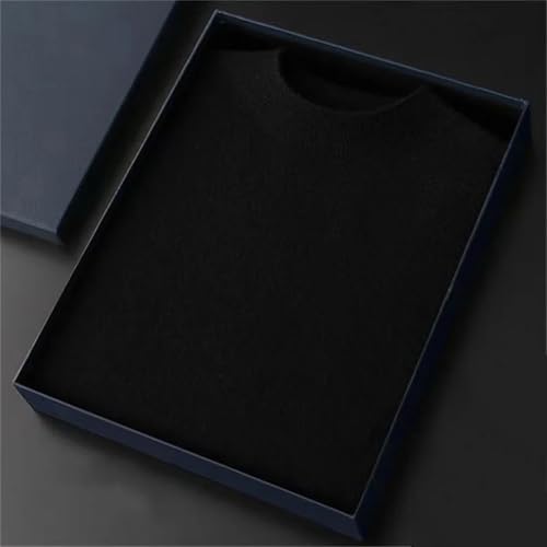 Men's Winter Fashion Half High Neck Thickened Warm Solid Knit Sweater with Casual Bottom Sweater3