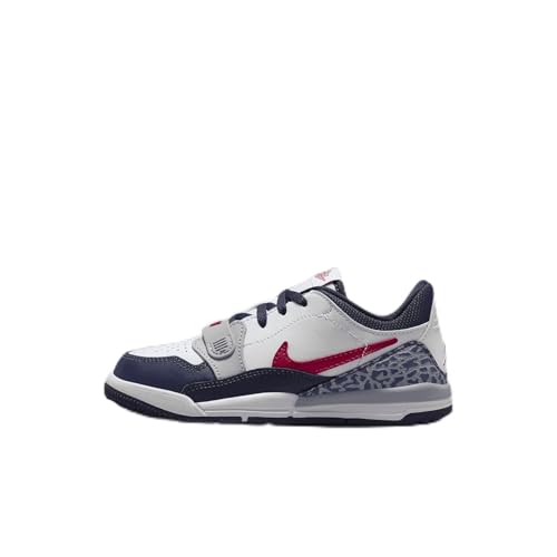 Air Jordan Legacy 312 Low Little Kids' Shoes (CD9055-164, White/Midnight Navy/Wolf Grey/Varsity Red) Size 3