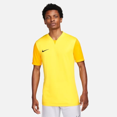 NIKE Short-Sleeve Soccer Jersey M Nk DF Trophy V JSY SS, Tour Yellow/University Gold/Black, DR0933-719, L