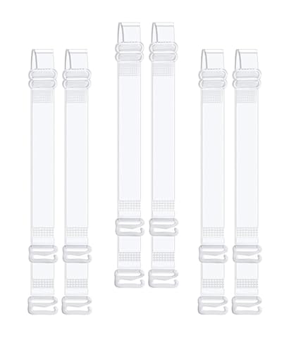 Clear Bra Straps Invisible Adjustable Bra Strap 3 Pair Transparent Bra Straps Non-Slip Shoulder Straps