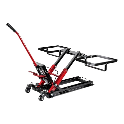 Wiltec Hydraulik-Heber 3 in 1, Motorradheber bis 300 kg, Quad...