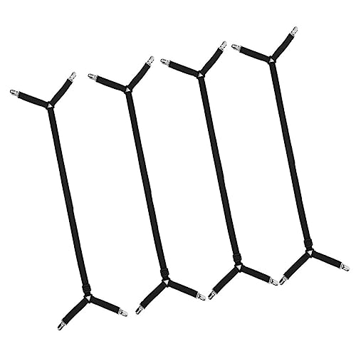 Garneck Bed Sheet Fasteners 4pcs Metal Bed Sheet Clips Grip Bedskirts and Upholstery Securely Spiral Upholstery Pins for Sofa Cover