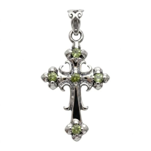 Natural Green Peridot 925 Solid Sterling...