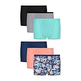 Hanes Girls' Period Underwear Boxer Briefs, Comfort Period Boxer Brief Panties for Girls, Moderate Protection