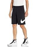 Nike Men's Sportswear Club Short Basketball Graphic, Black/White/White, Small