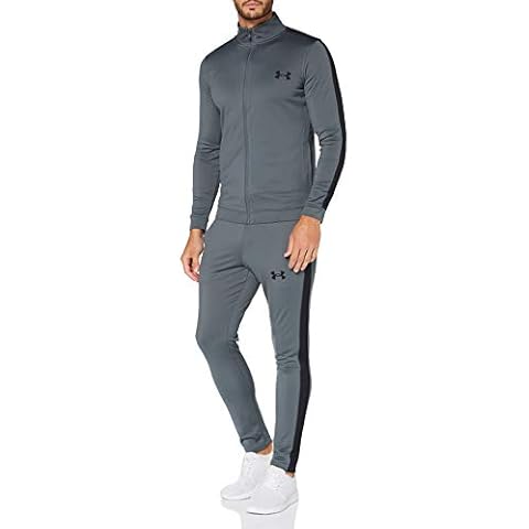 Under Armour EMEA Track Suit, chándal hombre, Negro (Pitch Gray / Black), L Cover