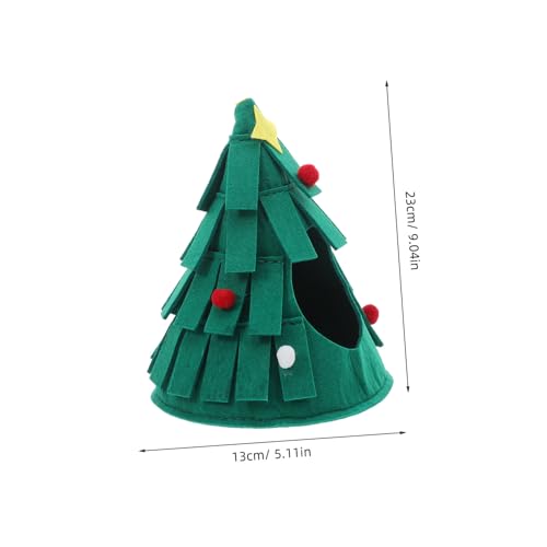 Cage à oiseaux perroquet de Noël et cachette de hamster Kombiuda verte