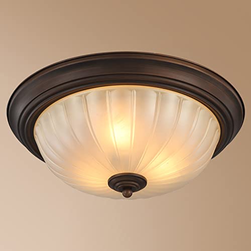 LoJax Plafoniera Retro plafoniera da Incasso plafoniera Vintage Vetro E27 Luce, Luce Industriale Stile Country Country per Cucina, Camera da Letto, Illuminazione corridoio
