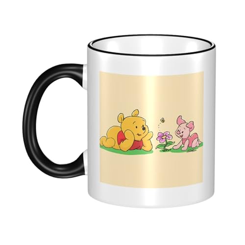 マグカップ コーヒーカップ くまのプーさん かわいい アニメ い マグ 陶器 大容量 330ml セラミック カップ 耐熱 耐冷 電子レンジ対応 コップ ファッション 友人 誕生日 人気 プレゼント