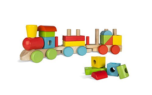 WOOMAX - Tren madera colores (ColorBaby 40998)