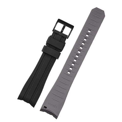 Bracelet montre silicone 22mm EZZON finition bicolore soignée