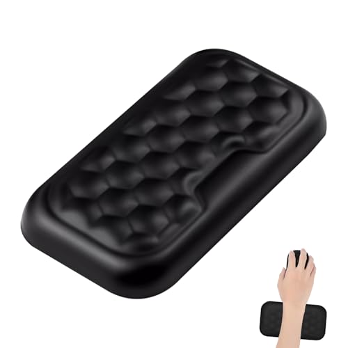 Poggiapolsi Mouse Ergonomico, Supporto Polso Memory Foam per Scrivania, Riduce lo Stress e il Disagio durante l’Uso del Computer, Base Antiscivolo, Cuscino per Bracciolo Comodo e Salutare