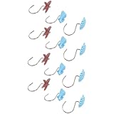 Baluue 12 Stück Teiliges Duschvorhang Haken Resin Dekorative C förmige Gardinenringe Rostfrei Installieren rutschfest Geeignet für Badewannen Duschvorhänge Zufällige Zufällige Farbe