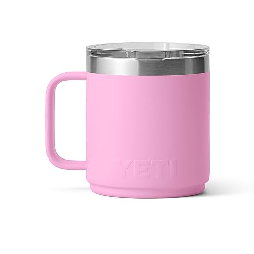 Image of YETI Rambler 10 oz Stackable Mug, Vacuum Insulated, Stainless Steel with MagSlider Lid, Power Pink