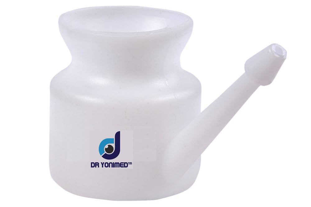 Dr Yonimed Jal Neti Pot Made of Unbreable Plastic Useful For Congestion, Sinus, Nasal Wash Etc Specially Designed for Yoga (White 400ml) (B0CTZPGZWC) Amazon Price History, Amazon Price Tracker