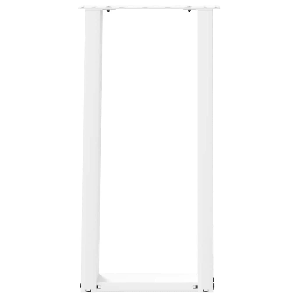 Generisch Nogi konsoli w kształcie litery U 2 szt. białe 38 x 73 cm stal
