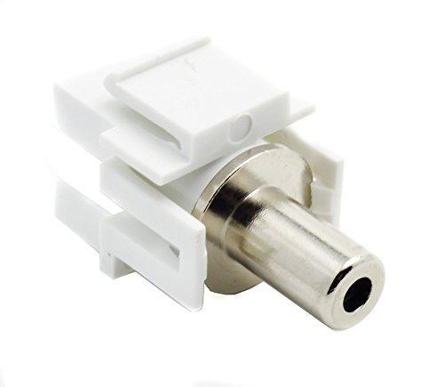 RiteAV White 3.5mm Keystone Jack Hembra a Hembra miniatura 2