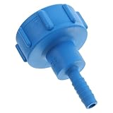 HEALLILY Eimerventiladapter Tankadapter aus Kunststoff Regenwassertank-Armatur Fasstankadapter Regentank- austauschbarer Regentankadapter Wasserfass-Adapter Plastik Blau