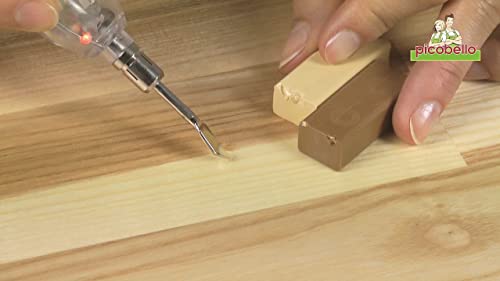 Picobello Holz Reparatur Set, Premium - Parkett Laminat Möbel Treppen für lackierte Oberflächen, G61403