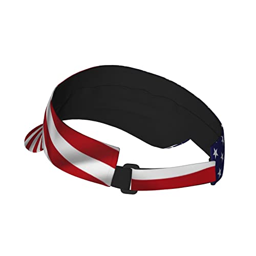 Image of Cute Funny Flag Hat Women Men Adjustable Flag Sport Sun Visor Hat Summer Fashion Sun Cap Beach Flag Hat