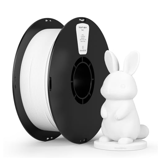 kexcelled Matte ABS Filament 1.75mm White, Matte 3D Printer Filament ABS 1kg,High Heat Resistance, Dimensional Accuracy +/- 0.03mm, Fit Most FDM Printer
