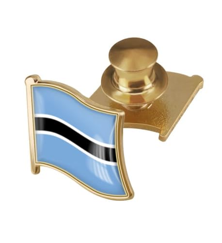 Image of vmcoatdu Country Flag Backs Locking Pin Keepers Locking Clasp Pin Badge International Travel Brooch Metal Alloy Souvenir Pin 0.75x0.7 Inch Small Pin