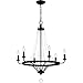Quoizel ADL5026MBK Adelaide Chandelier, 6-Light 360 Total Watts, Matte Black
