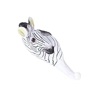 Cabilock Zebra Design Resin Wall Hook Animal Model Coat Rack for Door Back Home Wall Hanging Storage for Hats Bags Towels with Easy Installation and Artistic Decoration