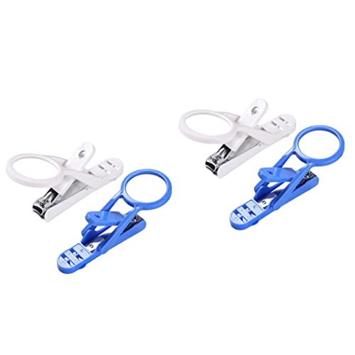 balacoo 2sets Pet Cutters Small Pet Nail Clippers for Cats Birds Protective Shell Glass Comfortable Grip 2pcs*2