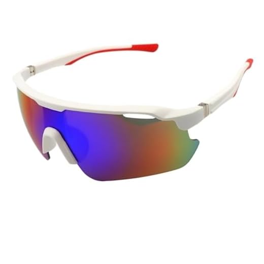 Óculos de Sol Esportivo com Mola na Haste para Corrida Baixa Pace Premium Ciclismo Bike UV400 Masculino Feminino Unisex - Modelo Cooper - Cacife Brand (Branco Espelhado)