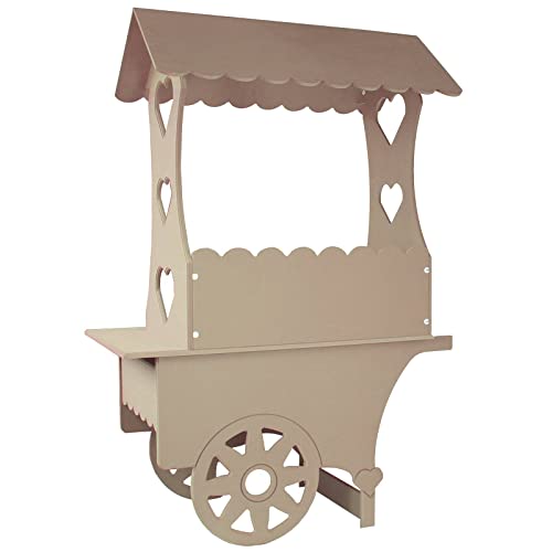 MonsterShop KuKoo Süßigkeitenstand Süßwarenstand Süßigkeitenbar Candy-Bar Süßigkeiten-Buffet Süßigkeiten-Wagen Süßwaren Catering Hochzeitsdeko Geburtstage Partybedarf 199cm H x 133cm B x 73cm T