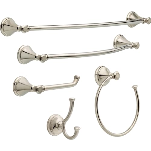 Delta Double Towel Hook for Bathroom or Kitchen| Brilliance Stainless Steel | Cassidy Accessories - image 2