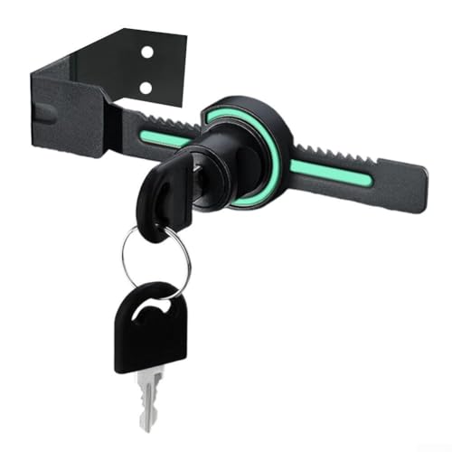 Cerradura de puerta corredera de vidrio para vidrio de 12 mm con instalación sin perforaciones, sin necesidad de taladrar, con posicionamiento luminoso de agujeros y junta antideslizante (B)