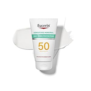Eucerin Sun Sensitive Mineral Sunscreen Lotion SPF 50 With Zinc Oxide Protection, 4 Fl Oz Tube