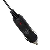 PNGKNYOCN Kabel męski DC5,5 x 2,1 mm do gniazda zapalniczki samochodowej 12 V z diodą LED do samochodu, ciężarówki, autobusu (10 FT)