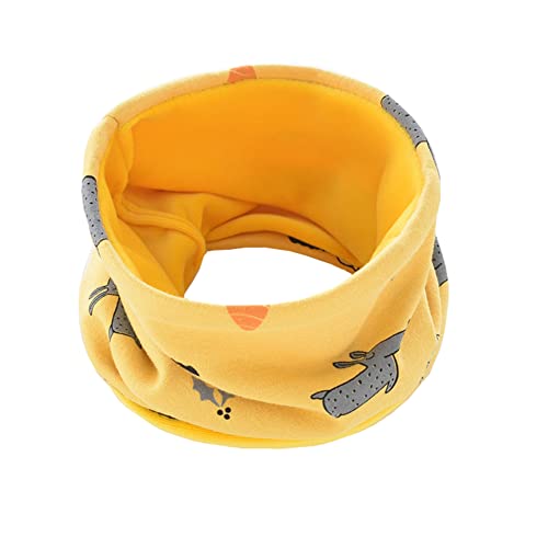 Vobony Kinder Schals Schlauchschal Winter Warm Weicher Plüsch Loop Schal Rundschal Halstuch für Baby Jungen Mädchen (Weiß) Cover