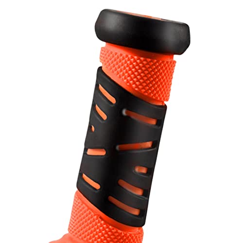 LOVIVER Bike Handle Grips Kids Handlebar Grips Non Slip Soft Rubber Bike Grips for Girls and Boys Tricycle Biking Orange - Image 3