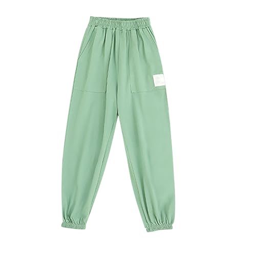 ZZXXB Light Yellow Boys Long Pants Soft Trousers Elastic